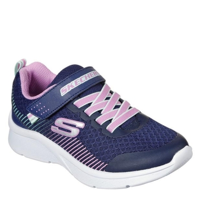 Skechers Microspec Runners Child pentru fete mov bleumarin