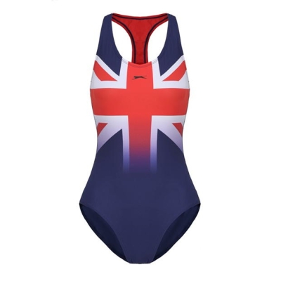 Slazenger Union Jack Racer Back pentru femei albastru rosu alb