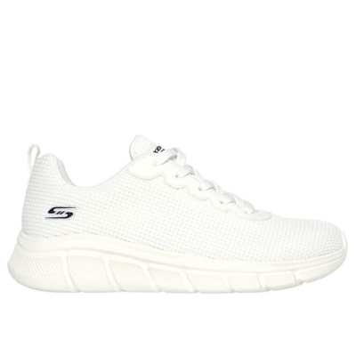 Sneaker Skechers Two Tone tricot cu siret Runners pentru femei alb knt