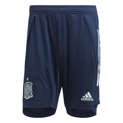 Pantaloni scurti antrenament adidas Spania 2020 2021 pentru adulti bleumarin