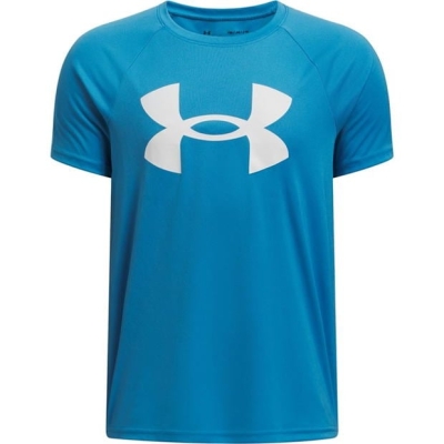 Sort cu logo Under ARMOUR UA Tech™ Big Sleeve pentru baieti verde albastru alb