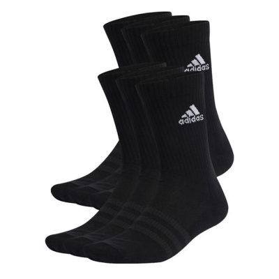 Sosete adidas Crew 6 . pentru Copii negru alb