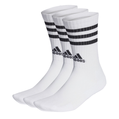 Sosete sport Sosete adidas 3s C 3p Crew Unisex pentru Copii alb negru