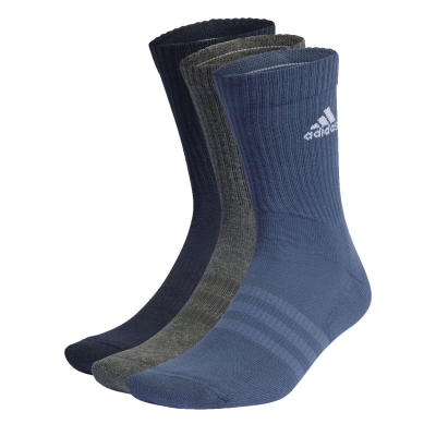 Sosete adidas Cushioned Crew 3 Pairs albastru gri