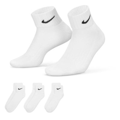 Sosete Nike Cushioned glezna (3 Pairs) alb negru