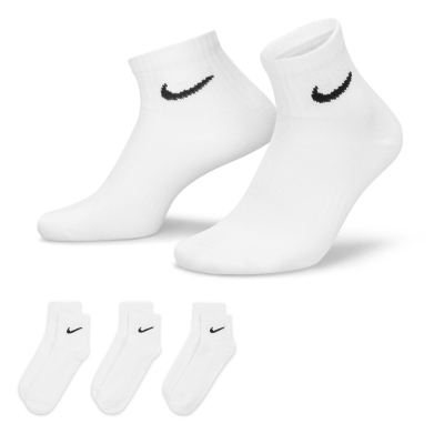 Sosete Nike Everyday Lightweight antrenament glezna (3 Pairs) alb