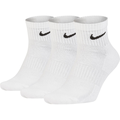 Sosete Nike Value bumbac Quarter 3 pairs alb SX4926 101