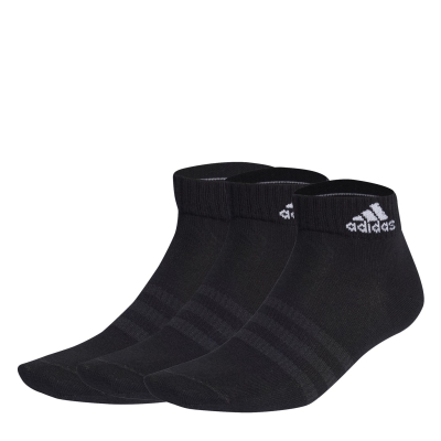 Sosete adidas Thin and Light glezna 3 Pairs Juniors negru alb