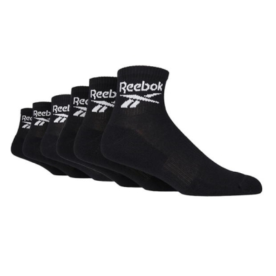 Sosete Reebok 6 Pair Sports glezna negru