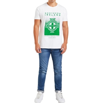 Tricouri Tricou cu imprimeu Source Lab Northern Ireland - pentru adulti alb