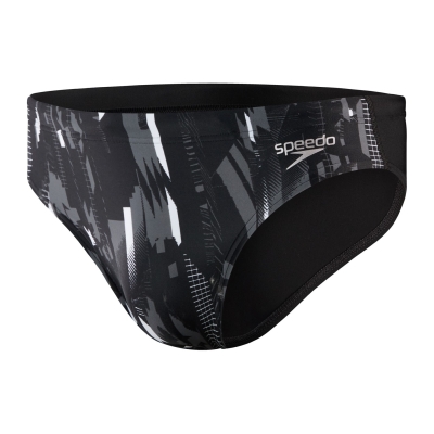 Chiloti Speedo 7cm pentru Barbati negru gri