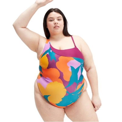 Speedo Alv Pt Asm1Pc femei verde portocaliu