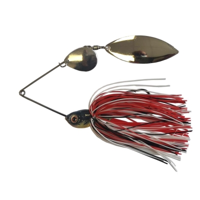 SPINNERBAIT GIGANT COL SALCIE ALB NEGRU ROSU 17G BERTI