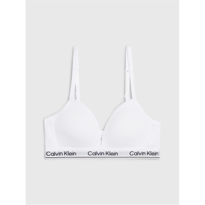 Sutien triunghi Calvin Klein Juniors alb ycd