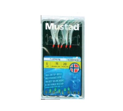 TAPARINA FEATHER NR 6 5BUC PL MUSTAD