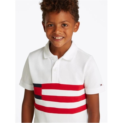 Tommy Hilfiger FLAG COLOUR BLOCK POLO SS alb yaf