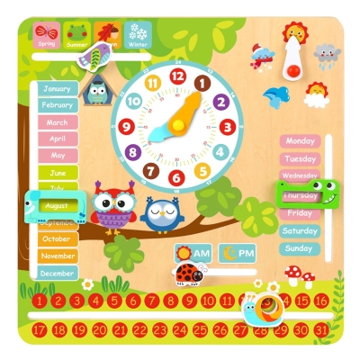 Tooky Toys My First Calendar pentru Bebelusi multicolor