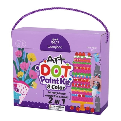 Tooky Toys Paint Kit 8 Colours pentru Bebelusi multicolor