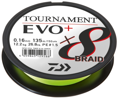 TOURNAMENT 8XBRAID EVO+ CHARTR 010MM 6,7KG 135M DAIWA