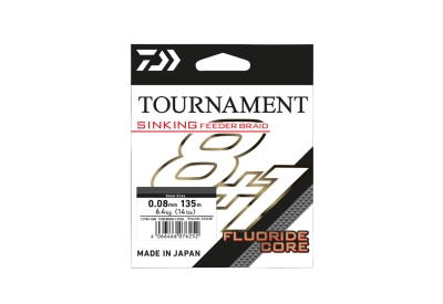 TOURNAMENT SINKING FEEDER BRAID 8+1 008MM 135M GRI DAIWA