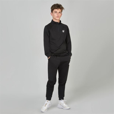 Trening sport SikSilk Poly copii negru