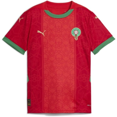 Tricou Acasa Puma Morocco 2025 Juniors rosu verde