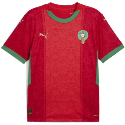 Tricou Acasa Puma Morocco 2025 pentru adulti rosu verde