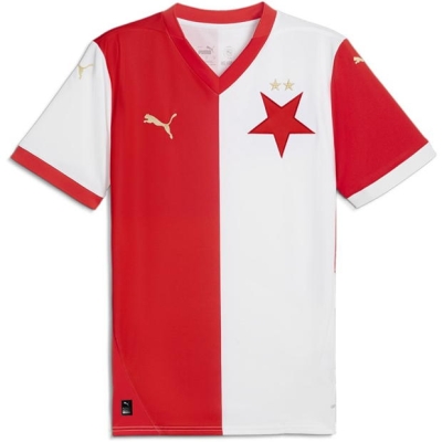 Tricou Acasa Puma Slavia Prague 2024 2025 pentru adulti alb