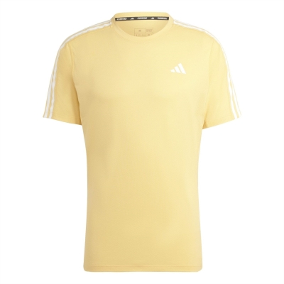 Tricou adidas Own the Run 3-Stripes pentru Barbati portocaliu alb