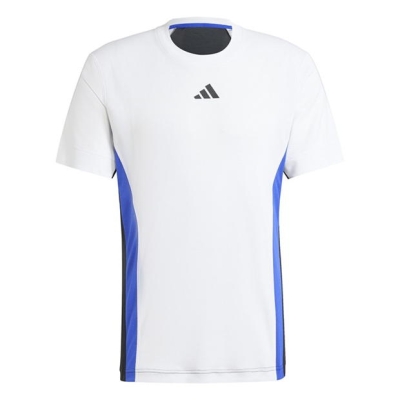 Tricou adidas tenis Pro HEAT.RDY FreeLift alb negru bleumarin