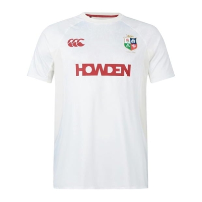 Tricou antrenament Canterbury British and Irish Lions Superlight 2024 pentru adulti alb