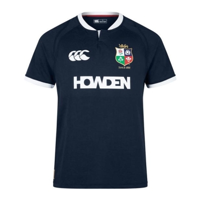 Tricou antrenement Canterbury British and Irish Lions 2024 pentru adulti inchis albastru