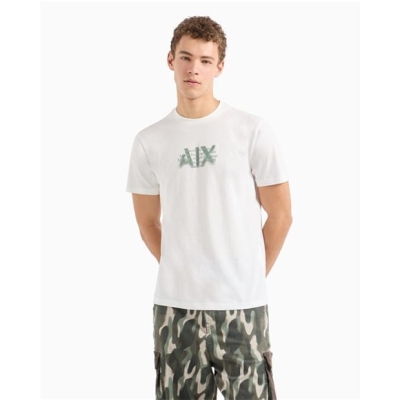 Tricou Armani Exchange Armani Exchange off alb