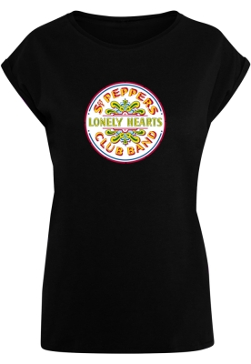 Tricou Beatles - St Peppers Lonely Hearts pentru Femei negru Merchcode