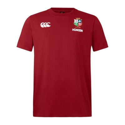 Tricou Canterbury British and Irish Lions 2024 pentru adulti rosu dahlia