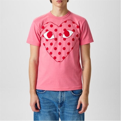 Tricou COMME DES GARCONS PLAY Spot Heart roz