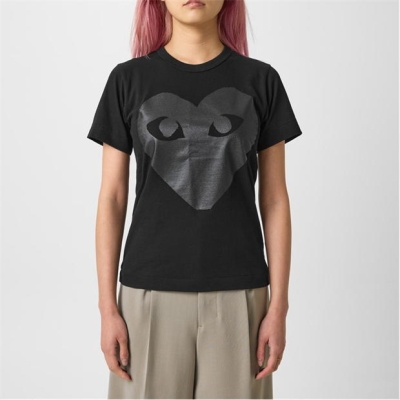 Tricou COMME DES GARCONS PLAY Tonal Heart negru