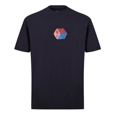 Tricou cu imprimeu CP COMPANY 30/1 Jersey Logo -Shirt bleumarin