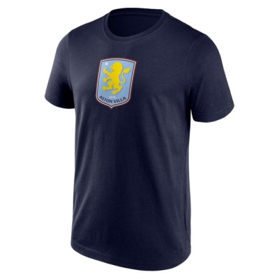 Tricou cu logo Aston Villa FC Essential -Shirt pentru Barbati bleumarin