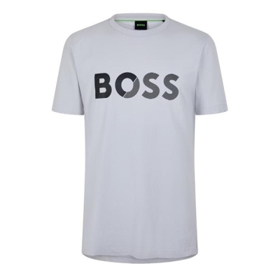 Tricou cu logo Boss Boss 10269604 01 lt pas gri