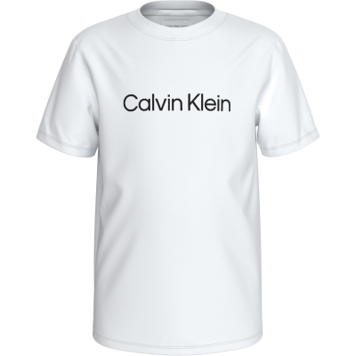 Tricou Calvin Klein Jeans Short-sleeved alb yaf