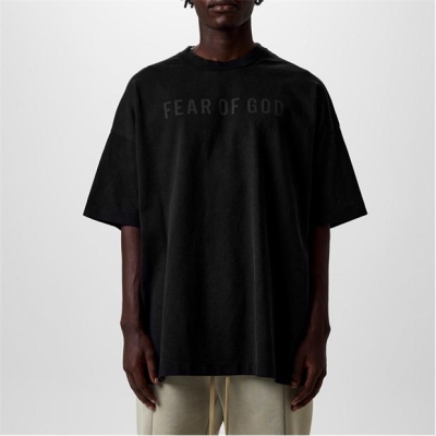 Tricou cu logo FEAR OF GOD -Shirt negru