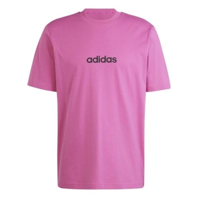 Tricou cu logo grafic adidas pentru Barbati fucsia linear