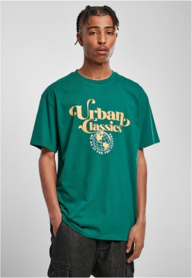 Tricou cu logo Organic Globe verde Urban Classics