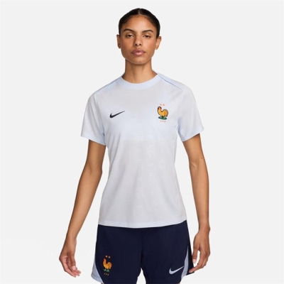 Tricou de joc Nike Franta Academy Pro Away Pre- 2024 pentru femei albastru