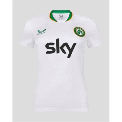 Tricou Deplasare Castore Republic of Ireland 2024 pentru femei alb