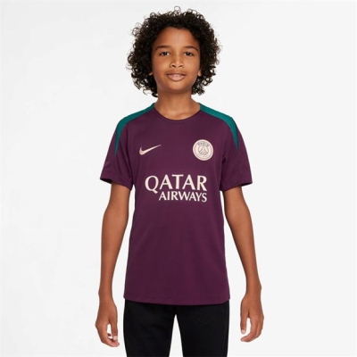 Tricou Deplasare Nike Paris Saint Germain Strike 2024 2025 Juniors rosu