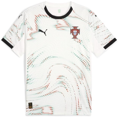 Tricou Deplasare Puma Portugalia 2025 pentru adulti alb negru