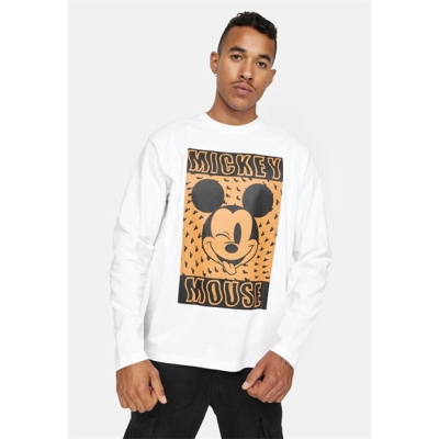 Tricou Disney Ls Mickey 99 alb