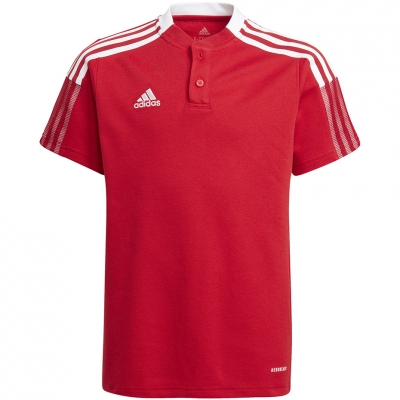 Tricouri sport Adidas Tiro 21 Polo rosu GM7346 pentru Copii